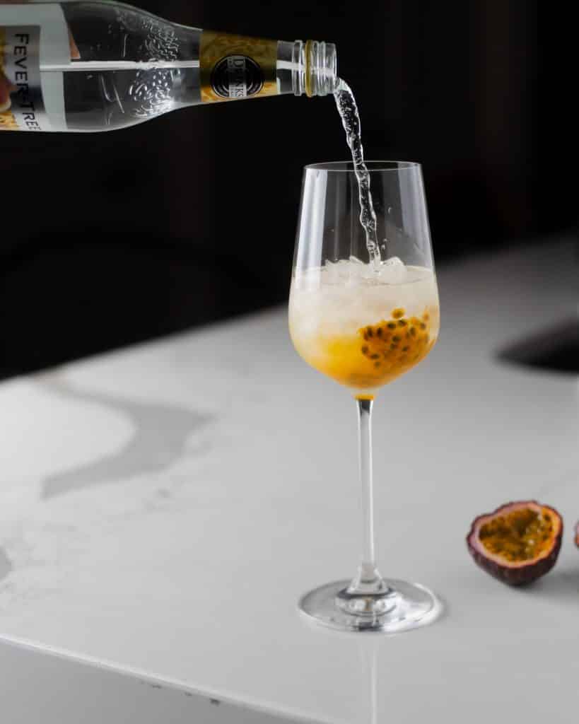 Passion Fruit Gin and Tonic
