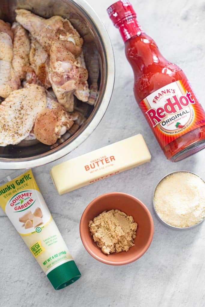 Buffalo Garlic Parmesan Chicken Wings