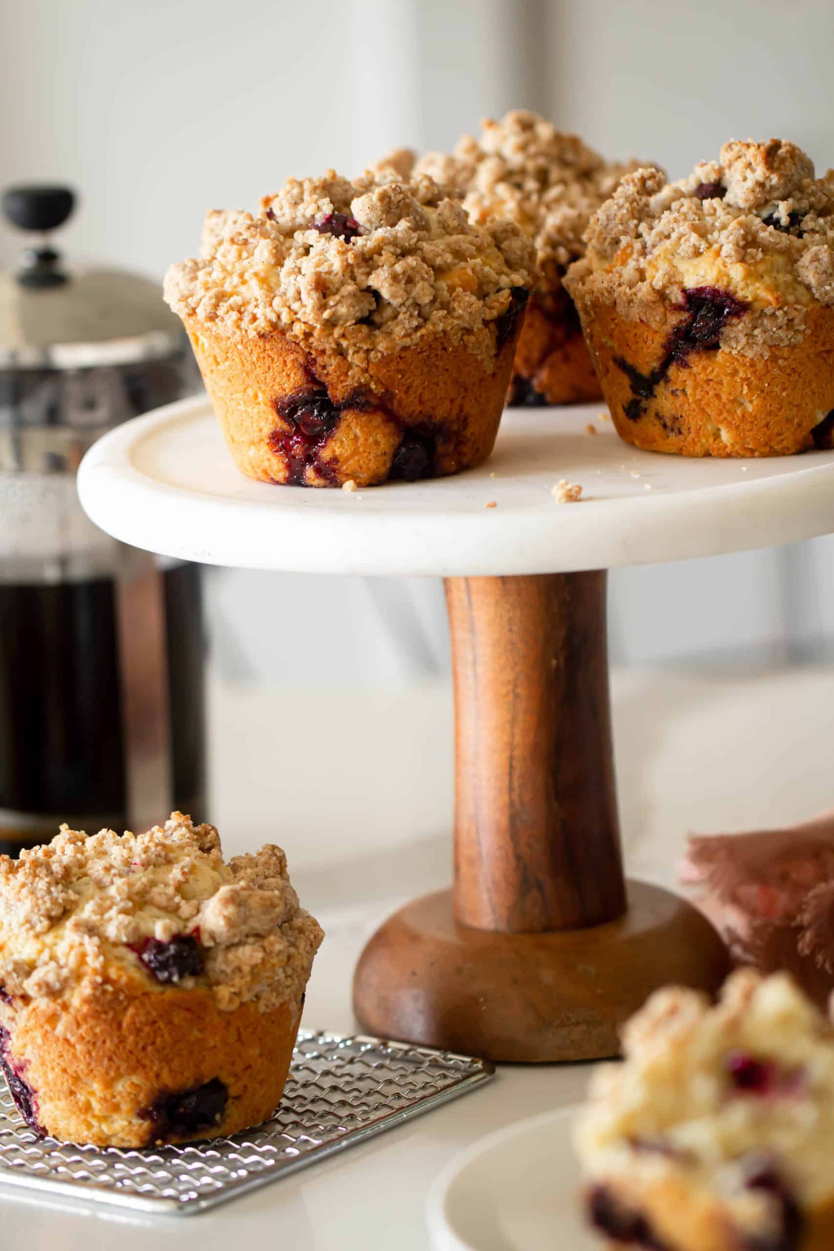 Jumbo Blueberry Streusel Muffins