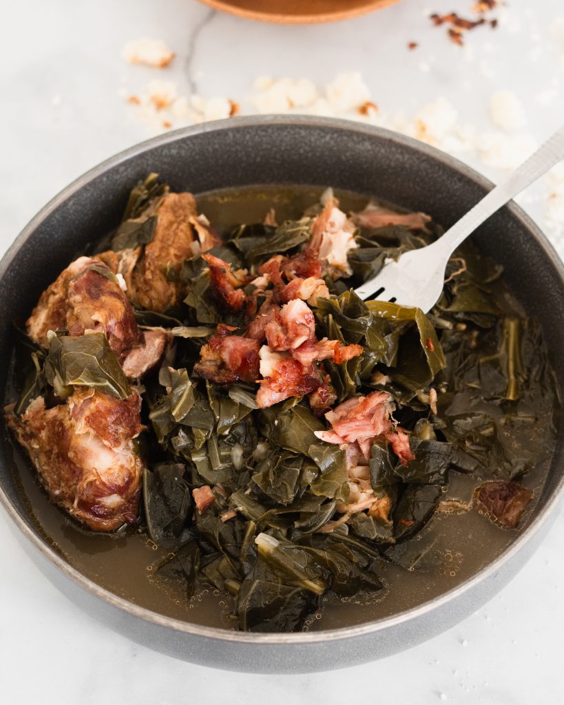 Collard greens with smoked turkey