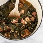 Collard greens with smoked turkey