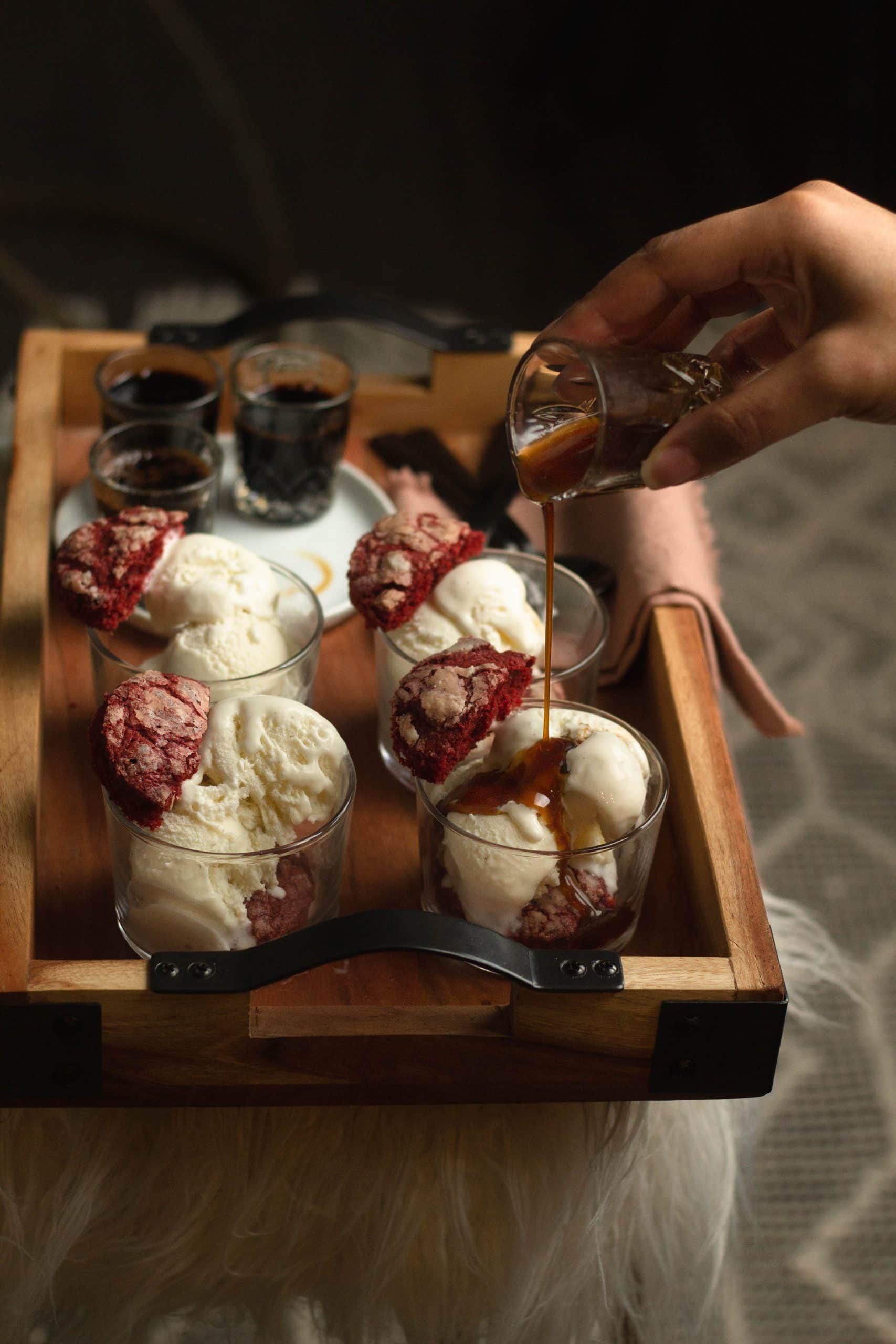 Gingerbread Red Velvet Affogato