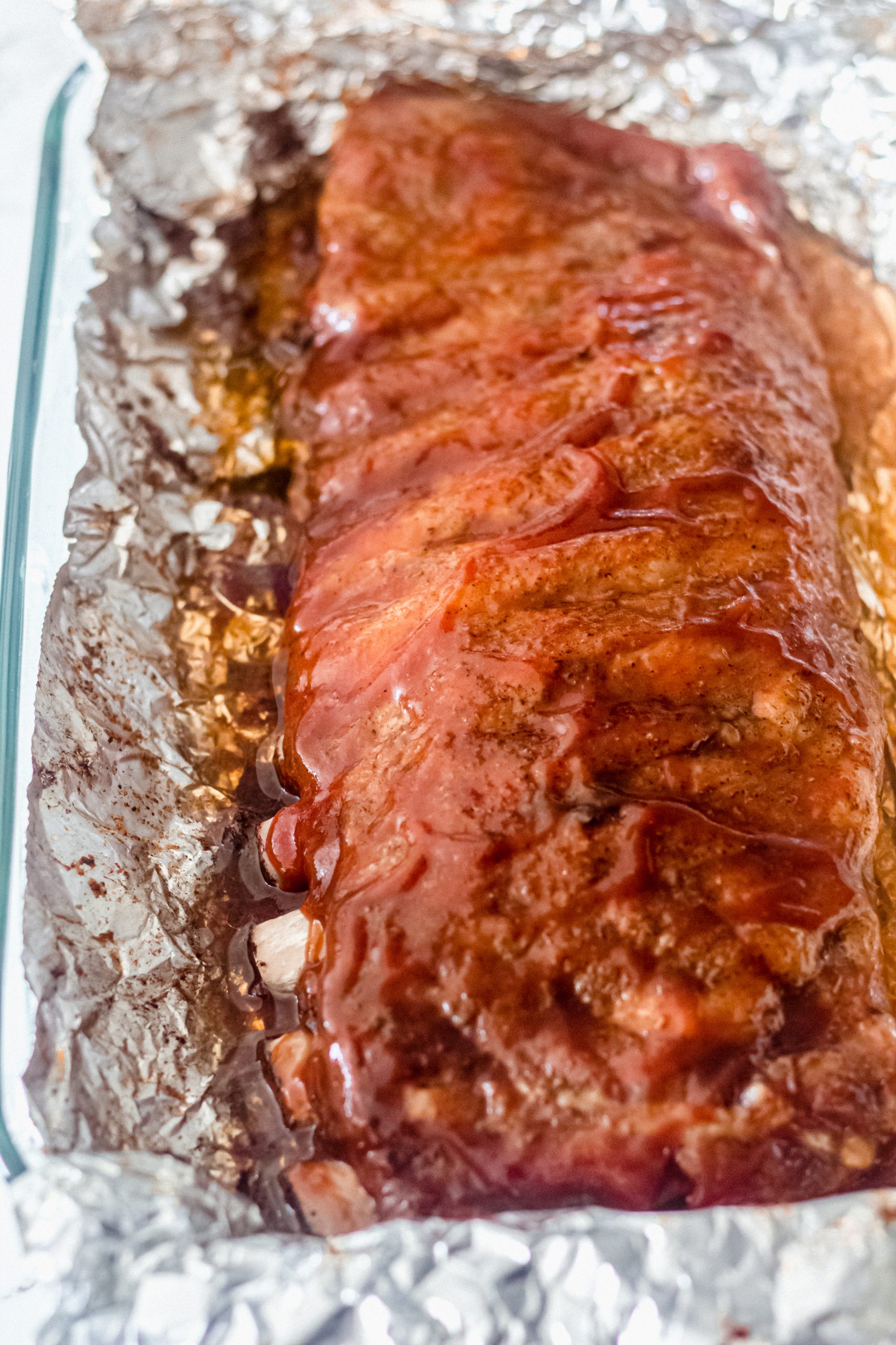 Oven baked barbecue ribs