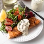 Oven Roasted Salmon with Herb Aioli