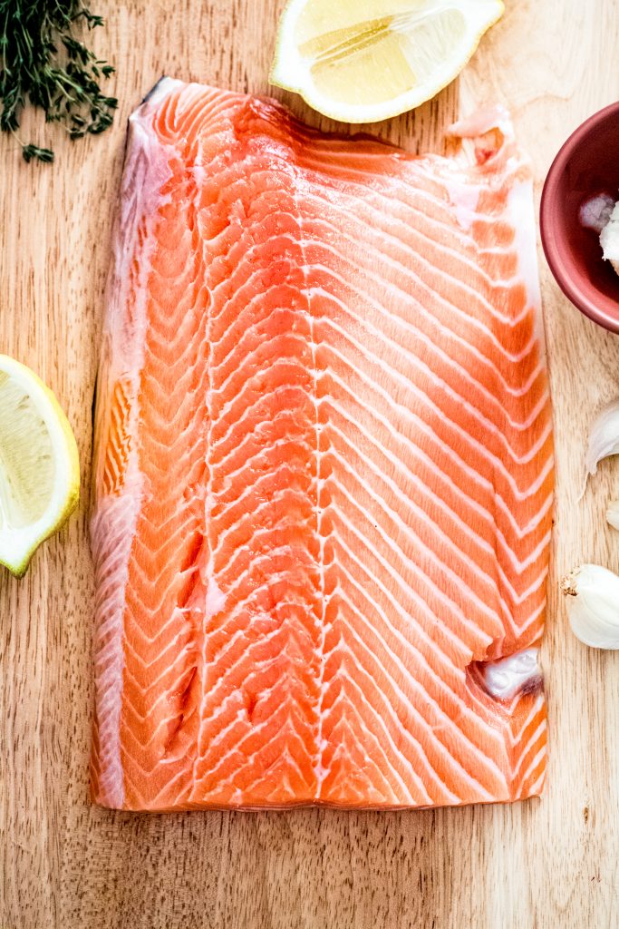 Oven Roasted Salmon with Herb Aioli