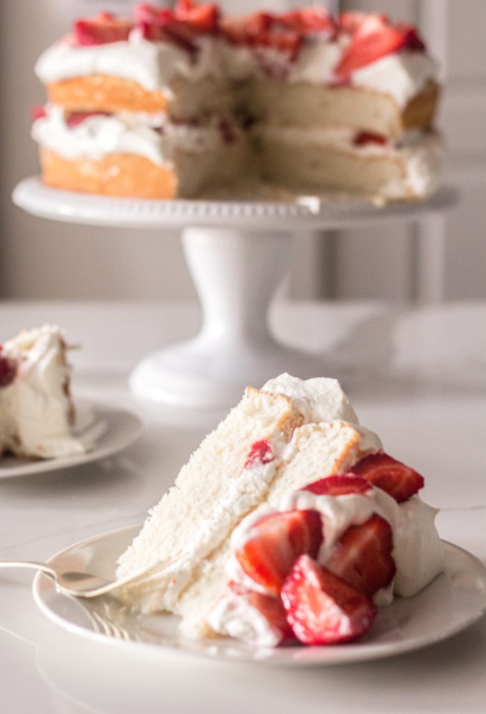 Strawberry shortcake cake