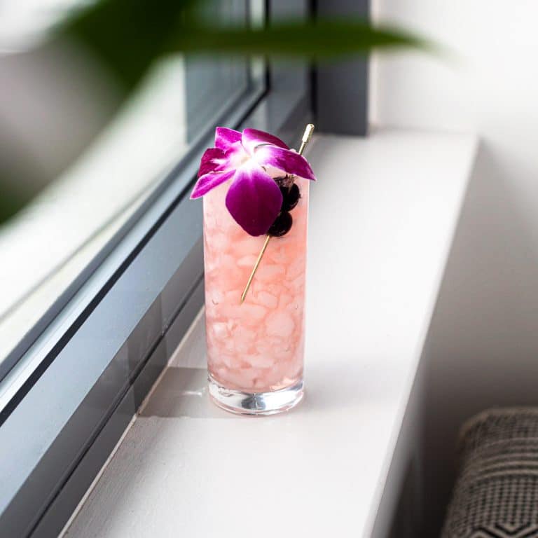 Chambord Gin and tonic